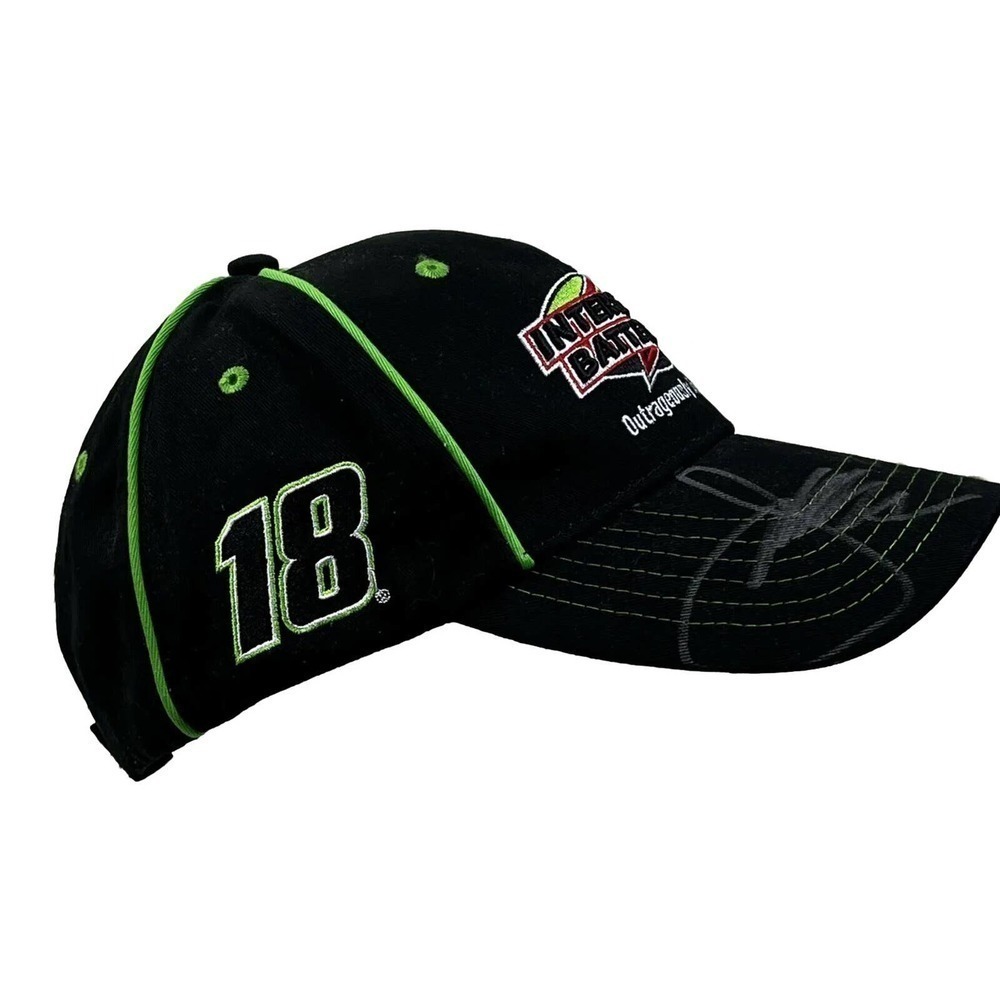 Kyle Busch & Joe Gibbs Signed Hat #18 Interstate … - image 3